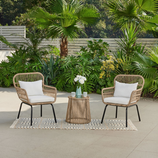 LUNA  Rattan Balkon Lounge Seti