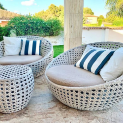 PALM Rattan Lounge Daybed