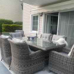 AVL 3385 Rattan 6'lı Masa Takımı