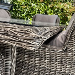 AVL 3385 Rattan 6'lı Masa Takımı