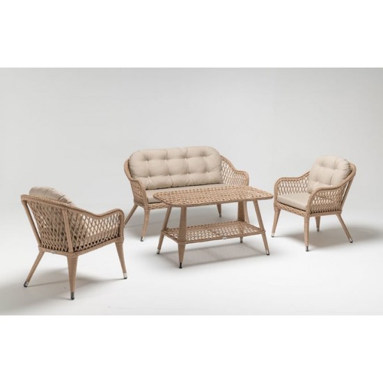 AVL 3032 Rattan Balkon Oturma Grubu