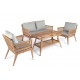 AVL 3110 Rattan İkili Oturma Seti