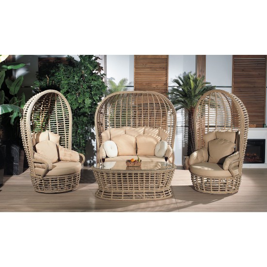 Kafes Model Rattan Oturma Grubu